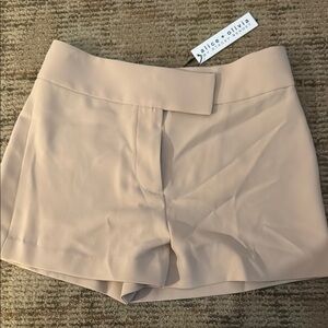 Alice + Olivia Tan High Waist Shorts